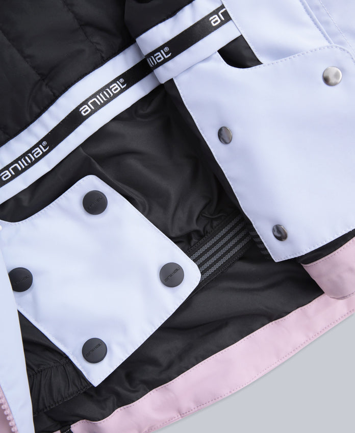 Juniper Womens Panelled Ski Jacket - Pale Blue