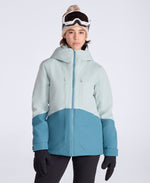 Juniper Womens Waterproof Panelled Ski Jacket - Teal