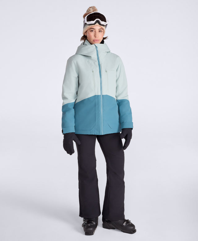 Juniper Womens Waterproof Panelled Ski Jacket - Teal