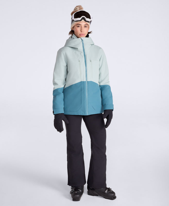 Juniper Womens Waterproof Panelled Ski Jacket - Teal