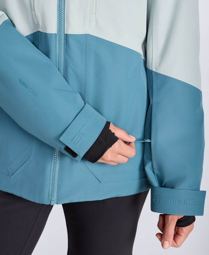 Juniper Womens Waterproof Panelled Ski Jacket - Teal