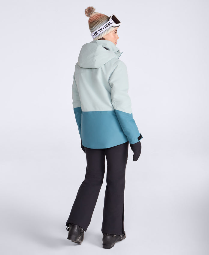 Juniper Womens Waterproof Panelled Ski Jacket - Teal