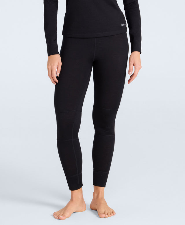 Womens Merino Baselayer Pants - Black