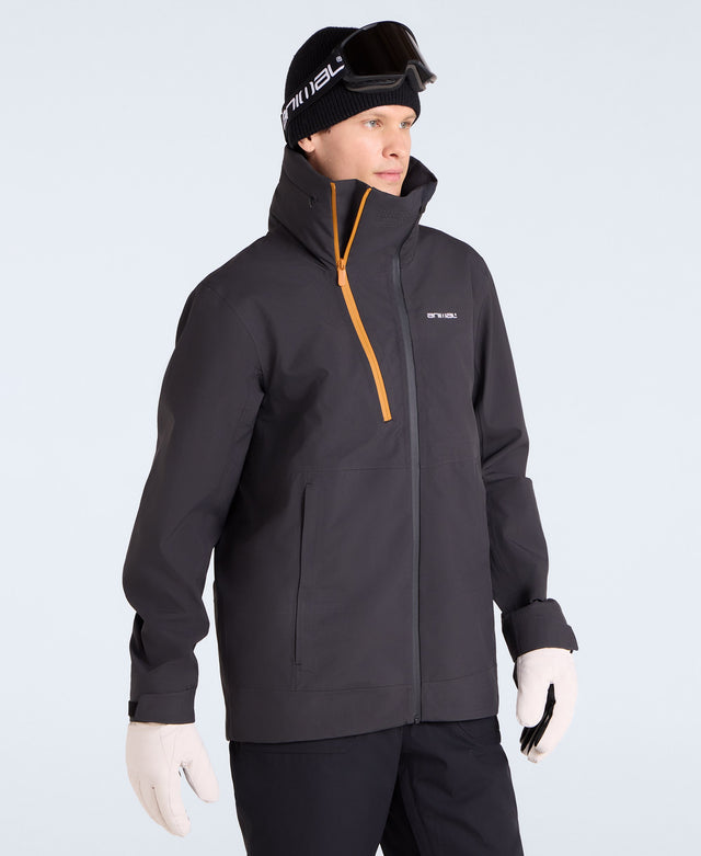 Vortex Mens 3 Layer Ski Jacket - Black