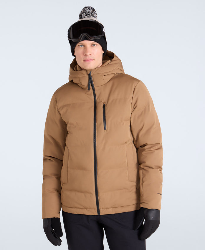 Polar Mens Heat Sealed Waterproof Ski Jacket - Brown