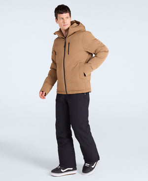 Polar Mens Heat Sealed Waterproof Ski Jacket - Brown