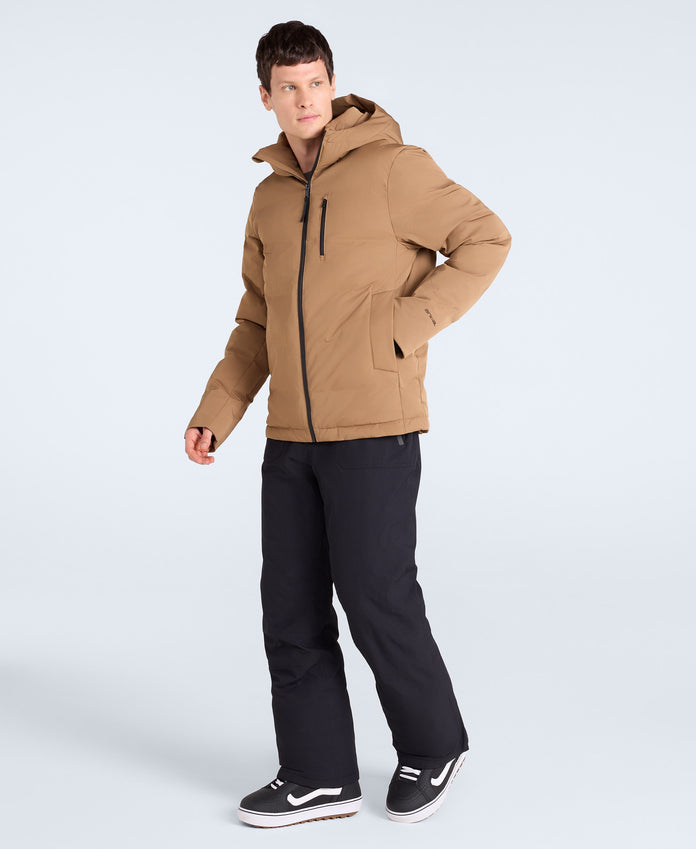 Polar Mens Heat Sealed Waterproof Ski Jacket - Brown