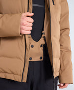 Polar Mens Heat Sealed Waterproof Ski Jacket - Brown