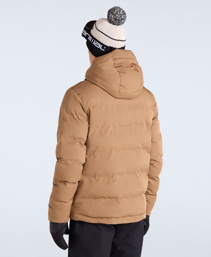 Polar Mens Heat Sealed Waterproof Ski Jacket - Brown