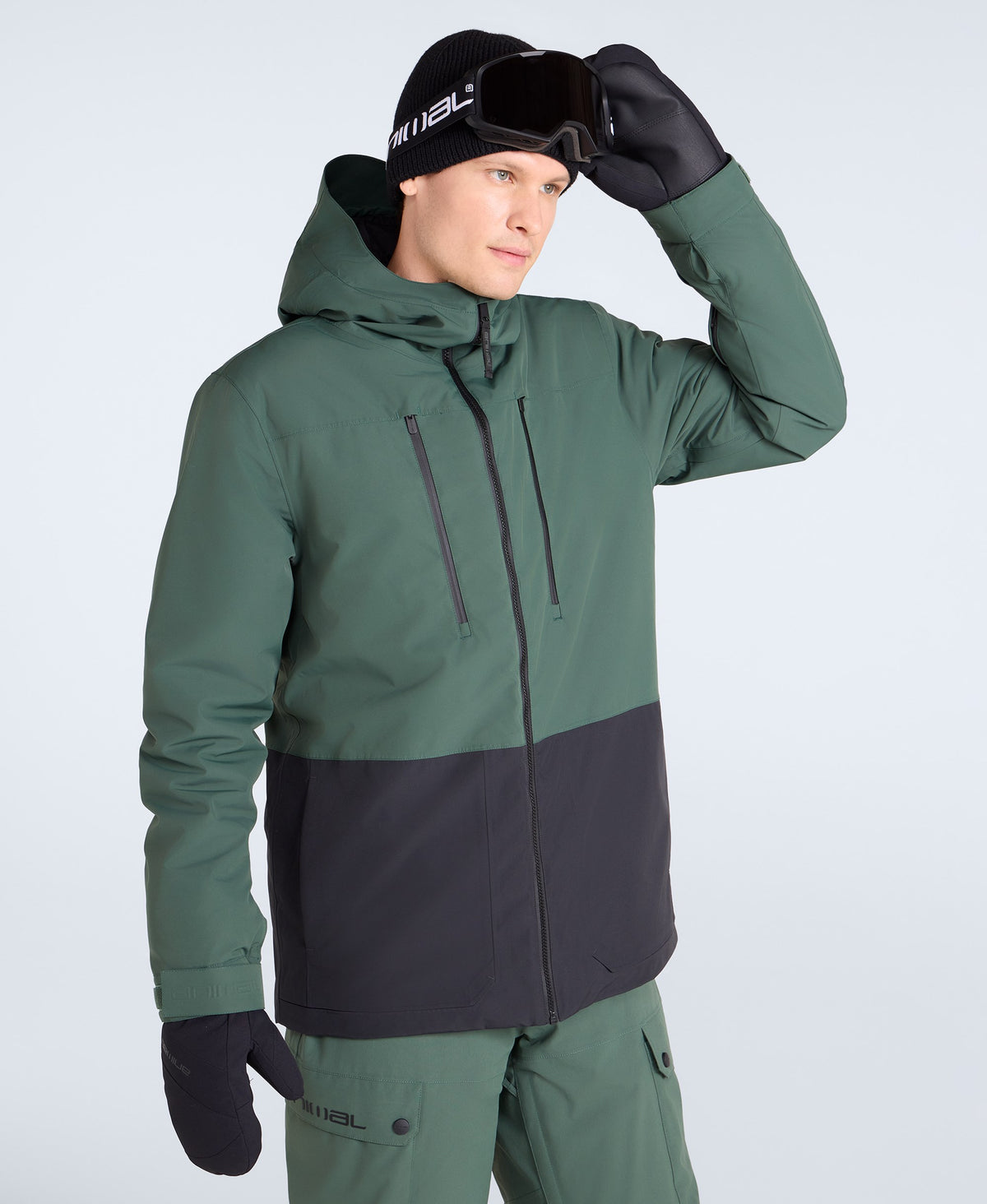 Zephyr Mens Waterproof Snow Jacket - Green