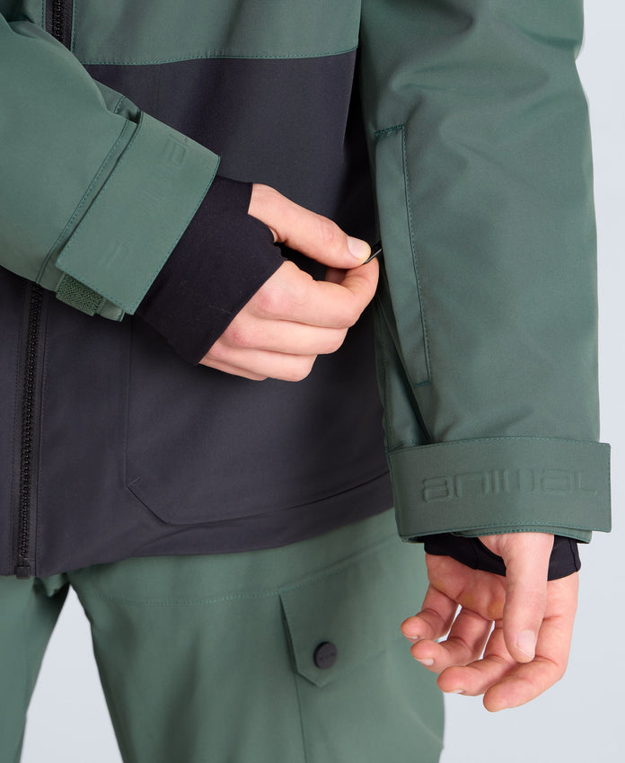 Zephyr Mens Waterproof Snow Jacket - Green