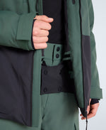 Zephyr Mens Waterproof Snow Jacket - Green