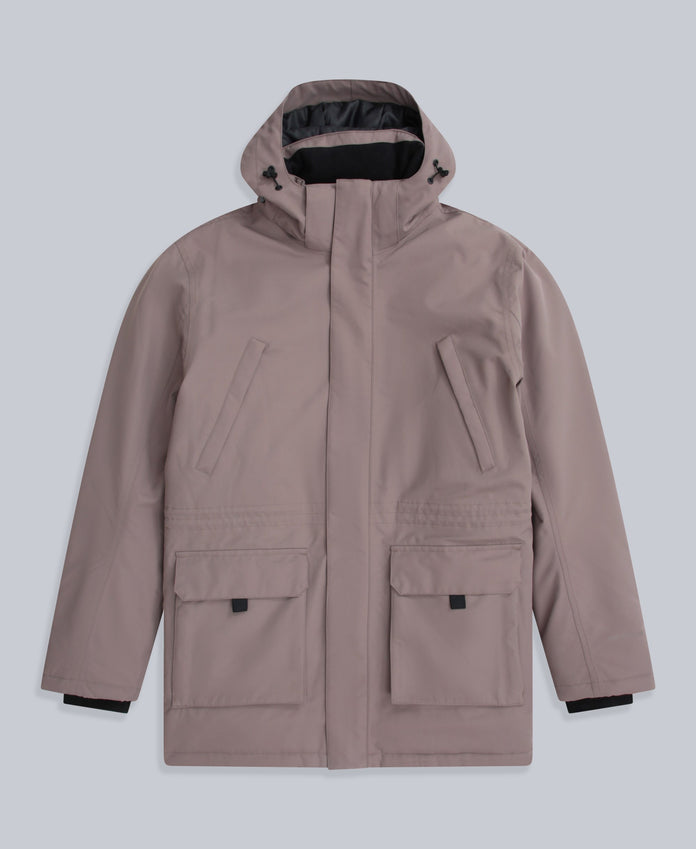 Jesper Mens Parka Jacket - Brown