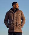 Jesper Mens Parka Jacket - Brown