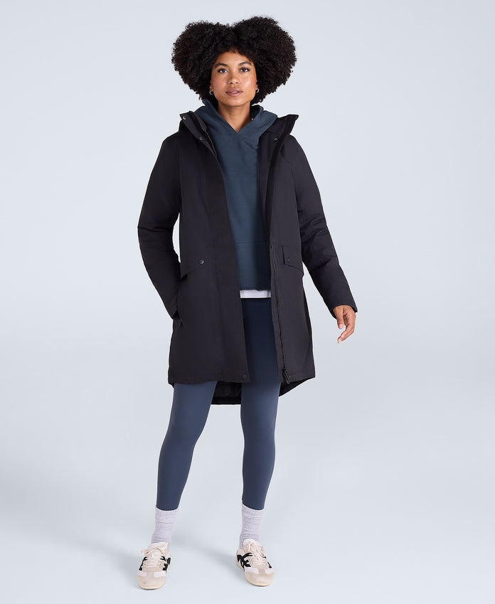 Lisbon Womens Waterproof Parka - Black