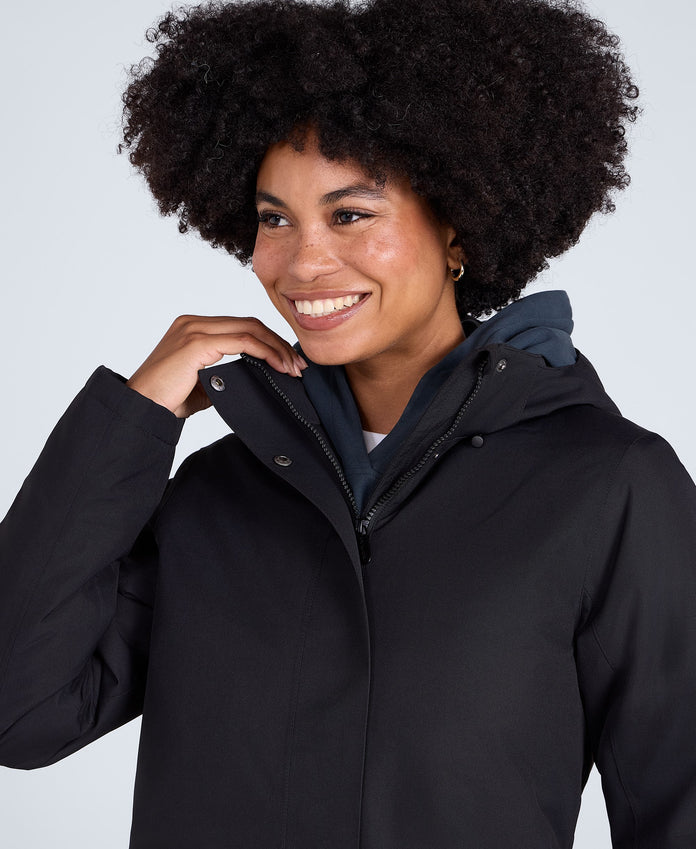 Lisbon Womens Waterproof Parka - Black