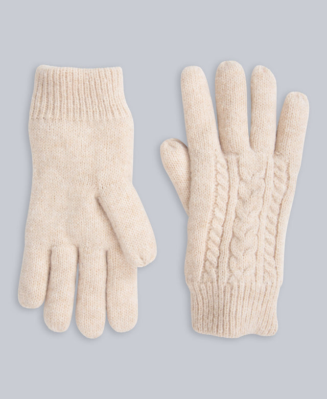 Becky Borg Lined Womens Gloves - Light Beige