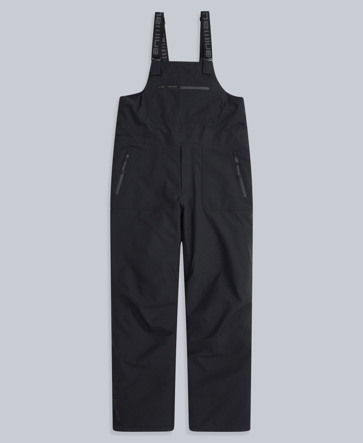 Powder Mens Waterproof Bib Front Ski Pants - Black