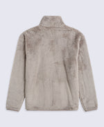 Teddy Mens Half Zip Fleece - Dark Beige