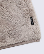 Teddy Mens Half Zip Fleece - Dark Beige