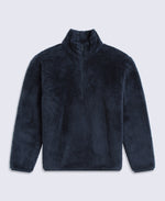 Teddy Mens Half Zip Fleece - Dark Blue
