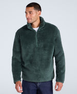 Teddy Mens Half Zip Fleece - Green