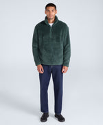 Teddy Mens Half Zip Fleece - Green