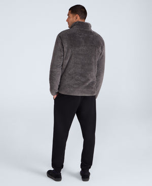Teddy Mens Half Zip Fleece - Khaki