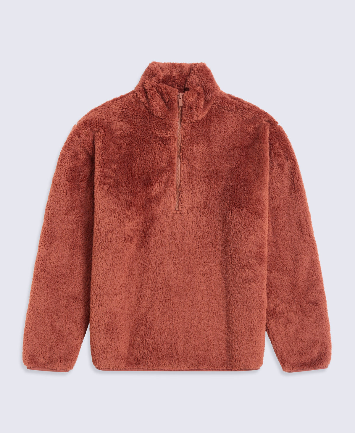 Teddy Mens Half Zip Fleece - Orange