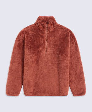 Teddy Mens Half Zip Fleece - Orange