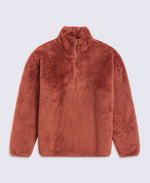 Teddy Mens Half Zip Fleece - Orange