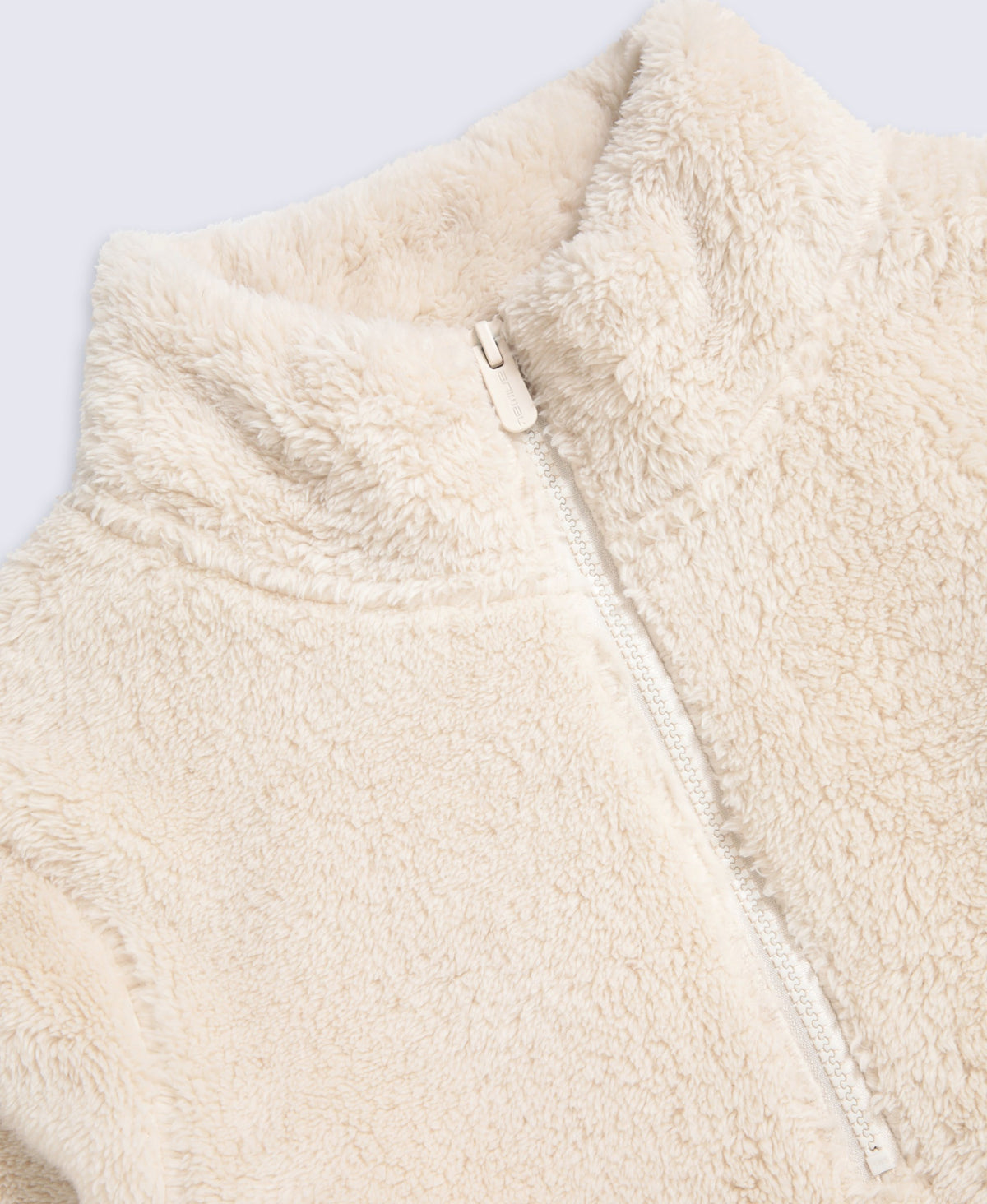 Teddy Womens Half Zip Fleece - Beige