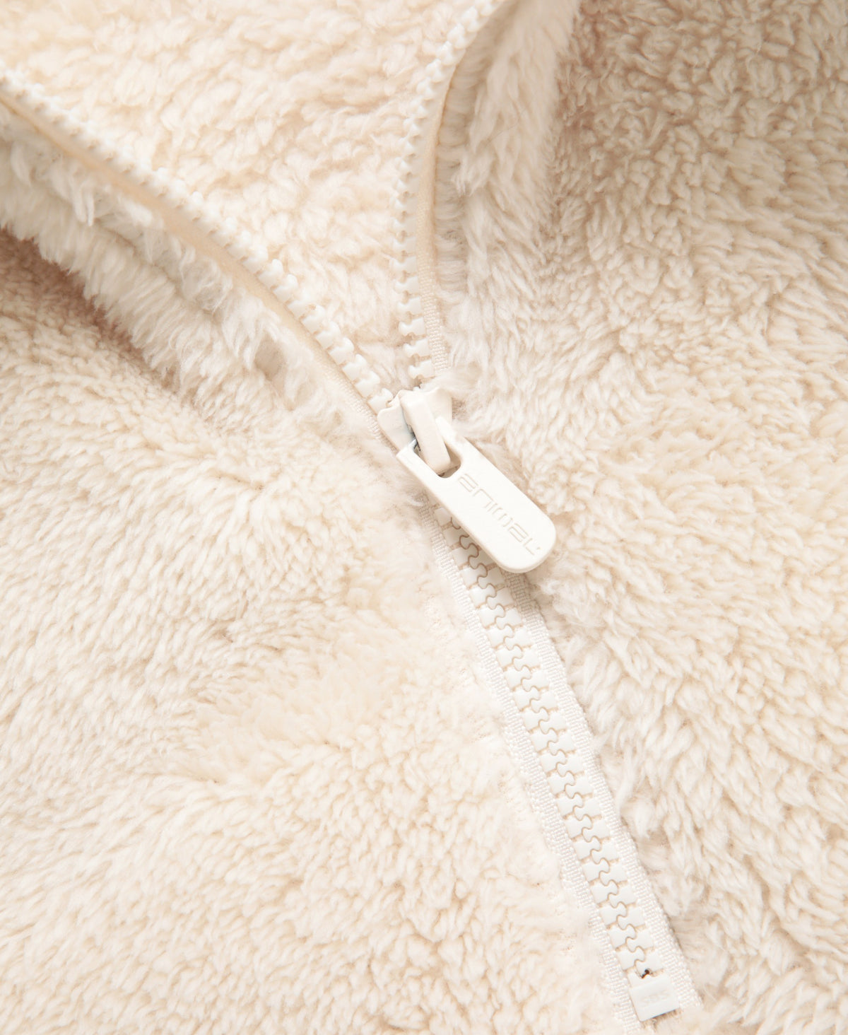 Teddy Womens Half Zip Fleece - Beige
