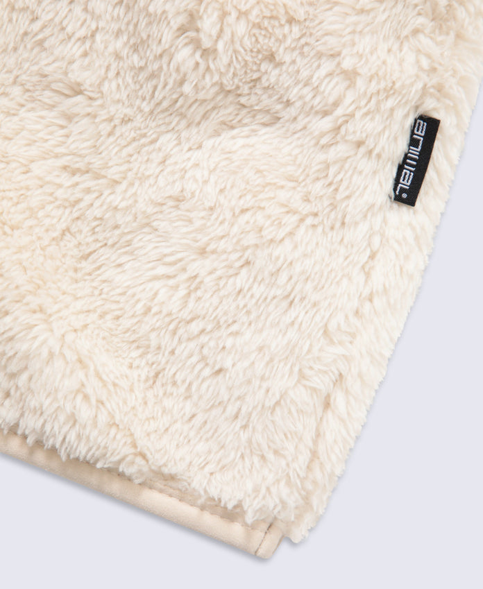 Teddy Womens Half Zip Fleece - Beige
