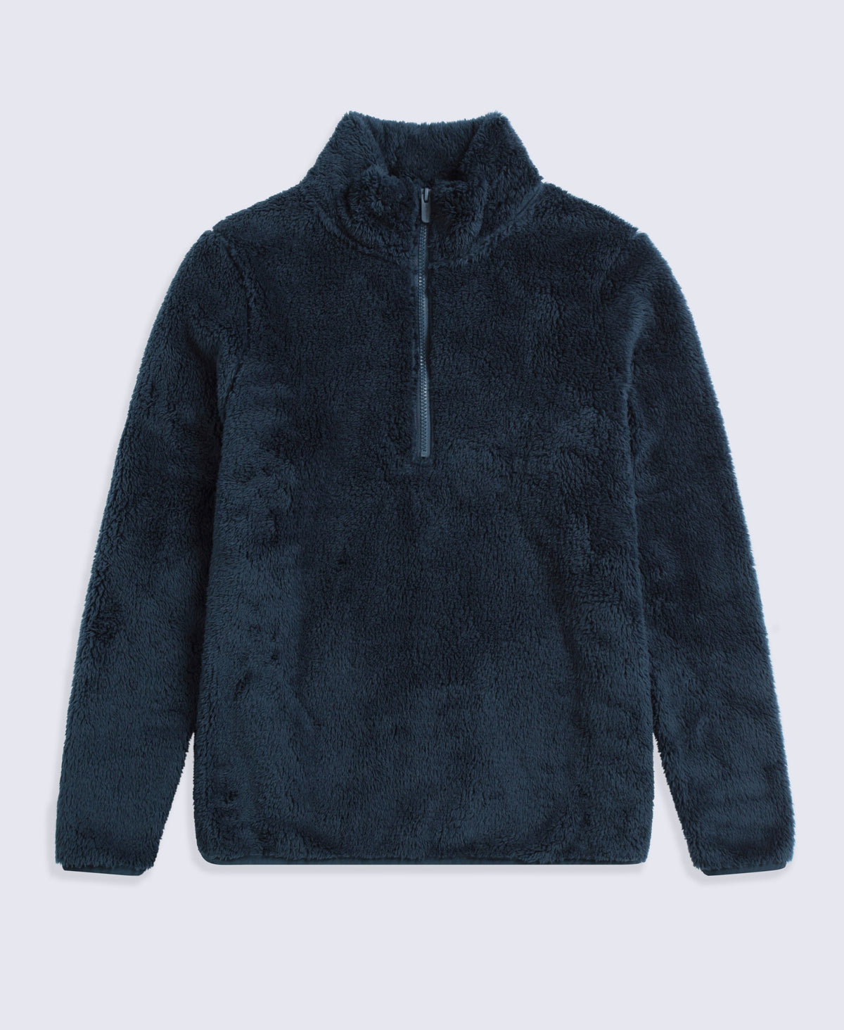 Teddy Womens Half Zip Fleece - Dark Blue