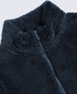 Teddy Womens Half Zip Fleece - Dark Blue