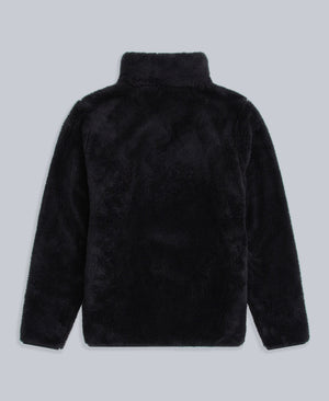 Teddy Womens Half Zip Fleece - Jet Black
