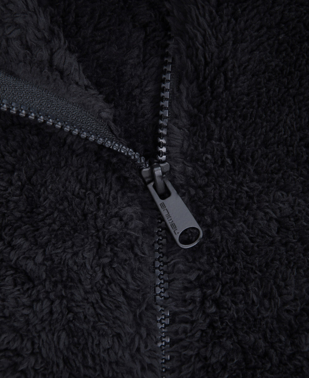 Teddy Womens Half Zip Fleece - Jet Black