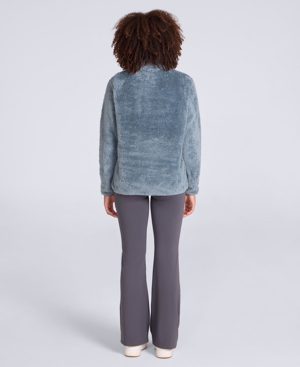 Teddy Womens Half Zip Fleece - Mint