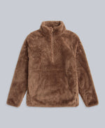 Teddy Womens Half Zip Fleece - Tan