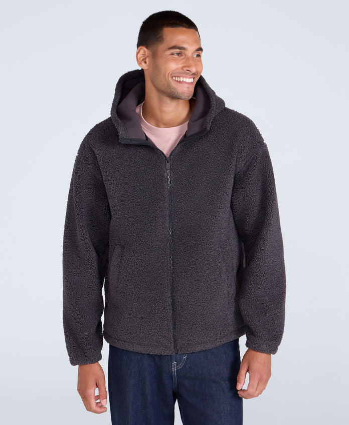 Waeys Mens Borg Fleece - Charcoal
