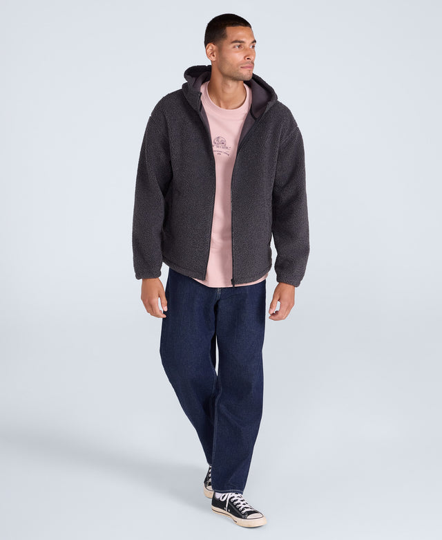 Waeys Mens Borg Fleece - Charcoal