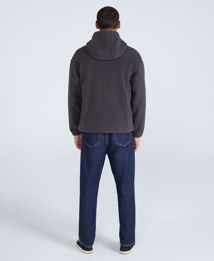 Waeys Mens Borg Fleece - Charcoal