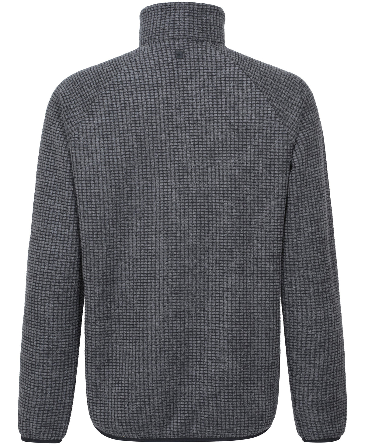 Mens Textured Half-Zip Fleece - Charcoal
