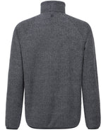 Mens Textured Half-Zip Fleece - Charcoal