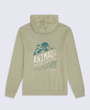 River Mens St Ives Hoodie - Khaki