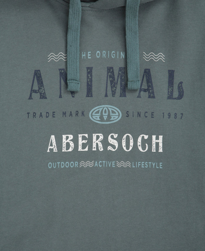 River Mens Abersoch Hoodie - Green