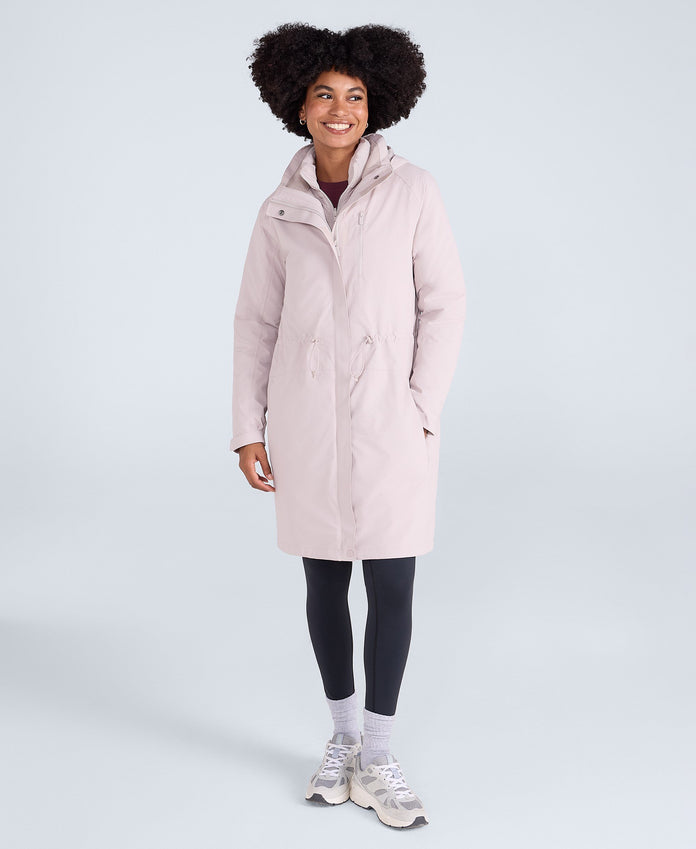 Evie Womens Waterproof 3 in 1 Padded Jacket - Cream
