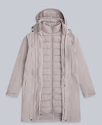 Evie Womens Waterproof 3 in 1 Padded Jacket - Cream