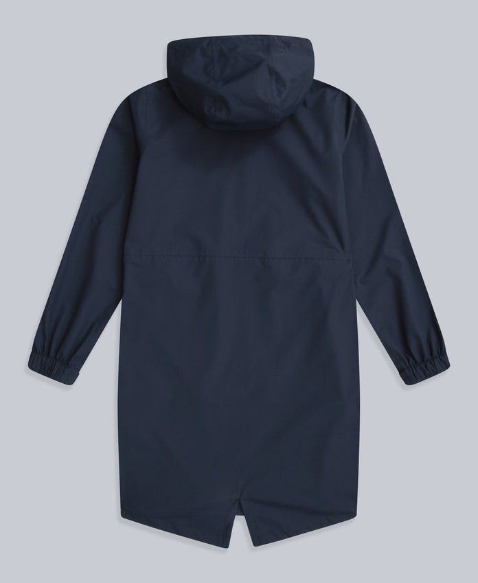 Pace Womens Longline Waterproof Jacket - Navy